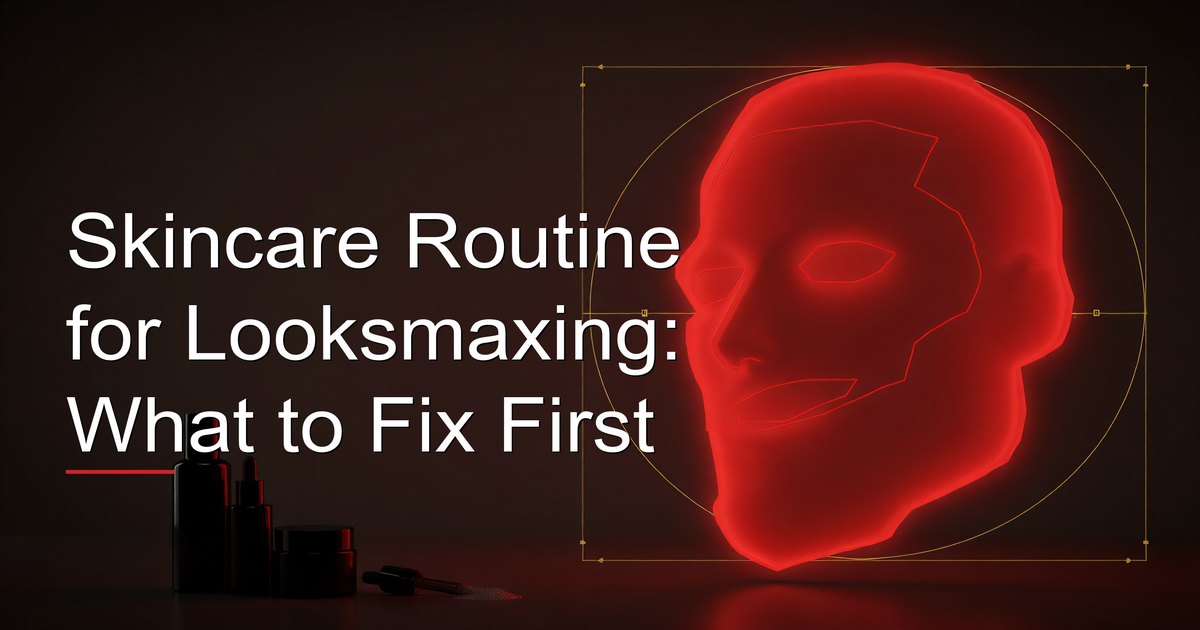 Skincare Routine for Looksmaxing: What to Fix First