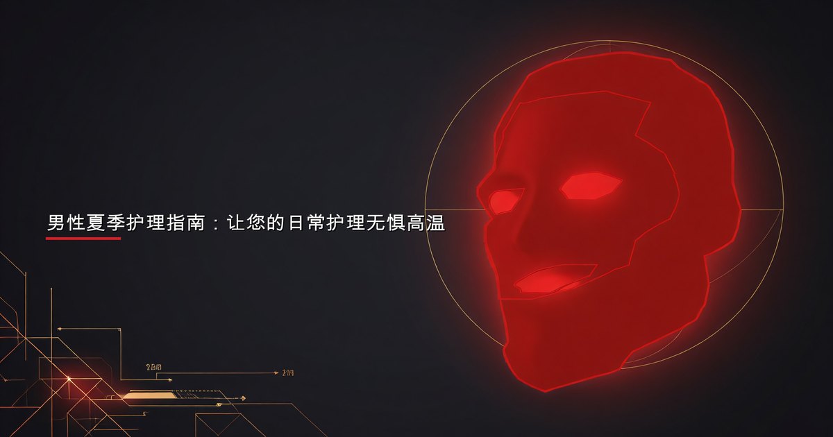 男性正在用护肤和头发产品调整夏季形象管理流程
