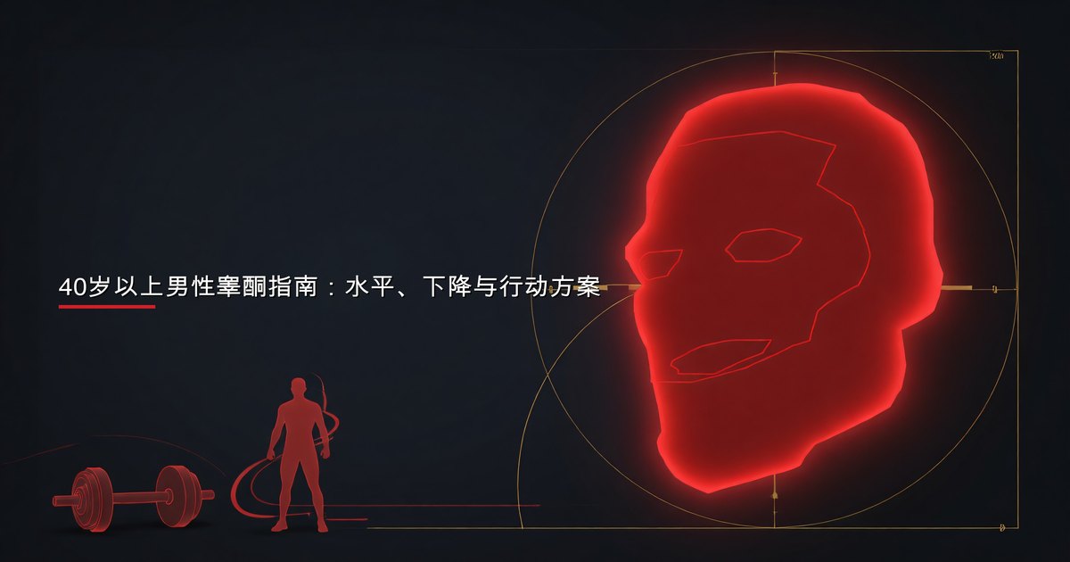 一名40多岁男性正在查看自己的健康指标——理解睾酮水平是维持中年期精力、力量与活力的关键